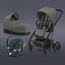 Детская коляска Cybex Balios S Lux BLK 3 в 1 Soho Grey