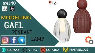 Modeling Pendant lamp GAEL / Mоделирования Подвесной светильник GAEL