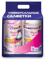 House Lux ДуоПак Салфетки универсальные в рулоне 125*2 шт