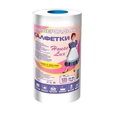 9212-125 House Lux сухие салфетки универсальные 22*23 спанлейс 125шт