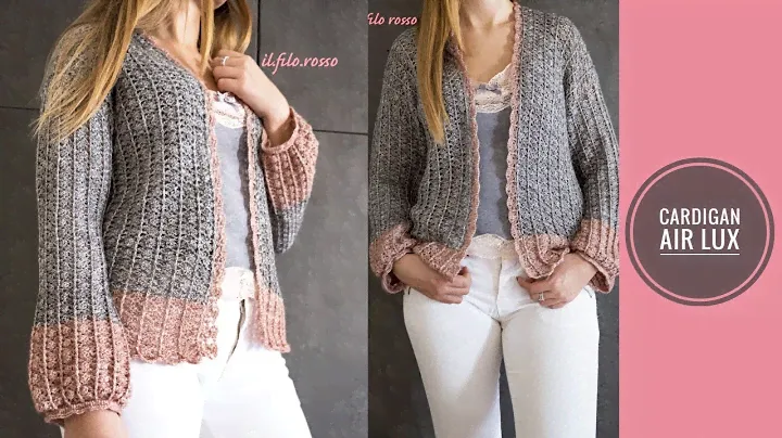 CARDIGAN UNCINETTO "AIR LUX" - Cardigan Crochet "AIR LUX"